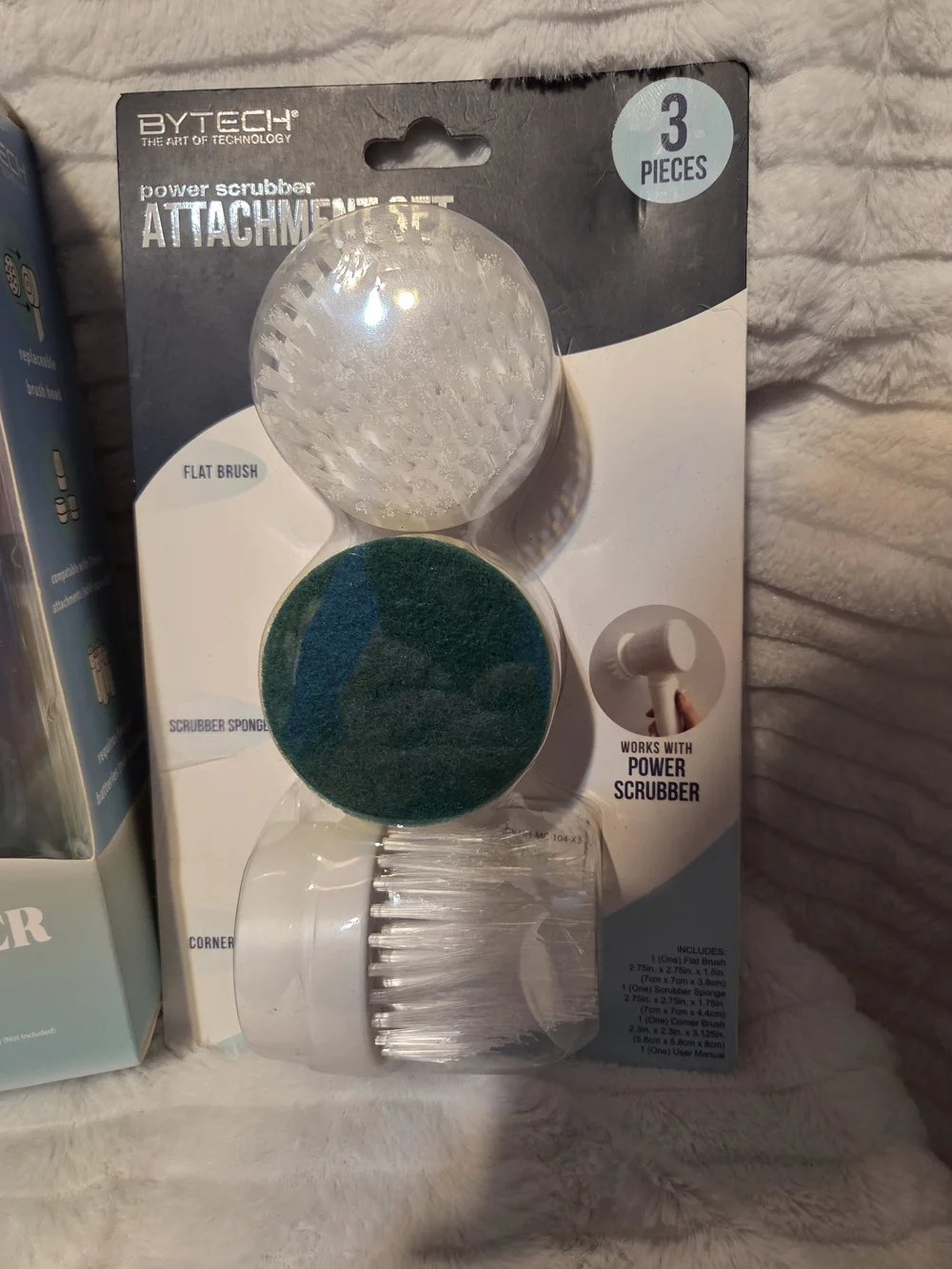 Nib Power Scrubber with Detachable Brush Head  And Attachment set